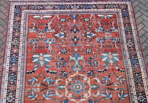 FINE ANTIQUE MAHAL CARPET 378X229CM - ADDITIONAL PHOTO 8