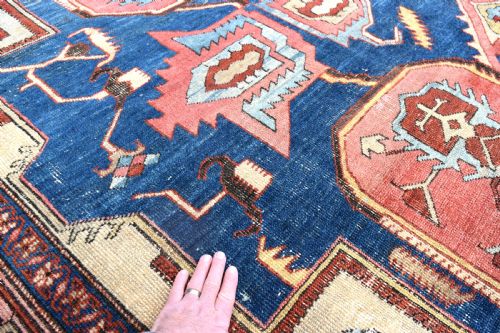 FINE ANTIQUE SERAPI CARPET 388X297 CM - ADDITIONAL PHOTO 2
