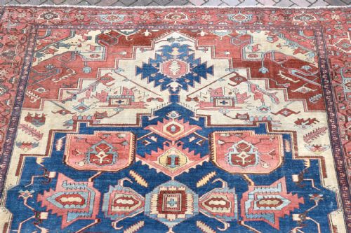 FINE ANTIQUE SERAPI CARPET 388X297 CM - ADDITIONAL PHOTO 8