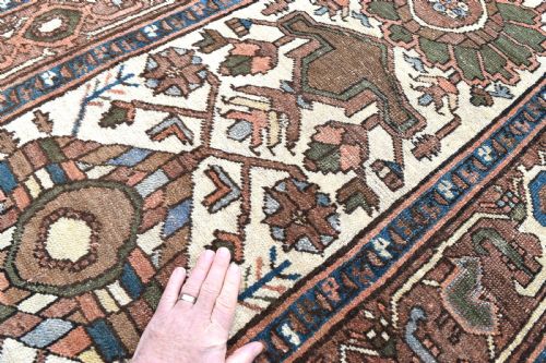 AN ANTIQUE SERAPI RUNNER 506X91CM - ADDITIONAL PHOTO 3