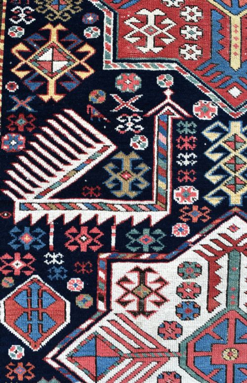 ANTIQUE CAUCASIAN AKSTAFA RUG 300X114CM - ADDITIONAL PHOTO 5