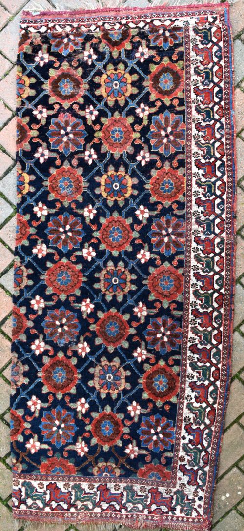 eaerly khamseh fragment 155x55cm - CATEGORY: ANTIQUE RUGS - DATED 1800