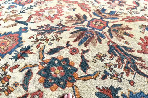 A FINE ANTIQUE MAHAL CARPET 402 X 303CM - ADDITIONAL PHOTO 6
