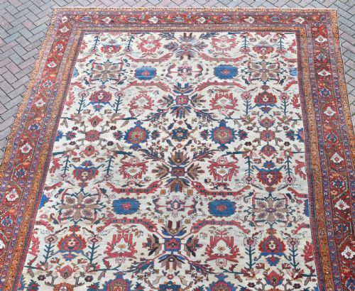 A FINE ANTIQUE MAHAL CARPET 402 X 303CM - ADDITIONAL PHOTO 10