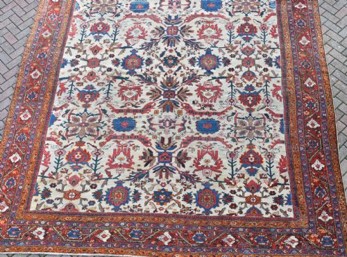 A FINE ANTIQUE MAHAL CARPET 402 X 303CM - ADDITIONAL PHOTO 11