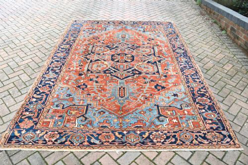 antique heriz carpet in excellent original condition 298x212 cm - CATEGORY: ANTIQUE RUGS - DATED 1900