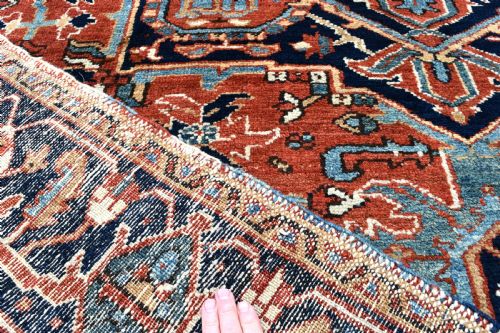ANTIQUE HERIZ CARPET IN EXCELLENT ORIGINAL CONDITION 298X212 CM - ADDITIONAL PHOTO 2