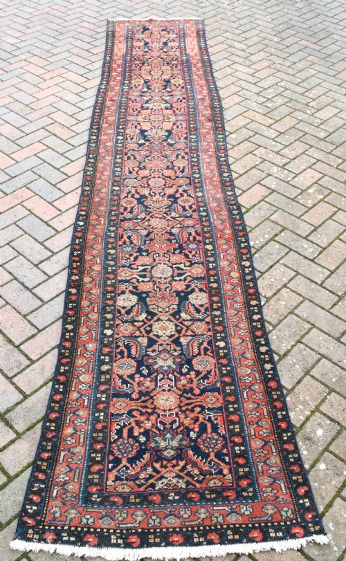 antique malyor narrow runner 398x74cm - CATEGORY: ANTIQUE RUGS - DATED 1900