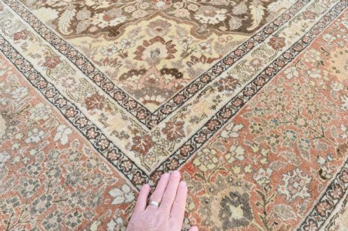 FINE ANTIQUE TABRIZ CARPET 362X285 - ADDITIONAL PHOTO 4