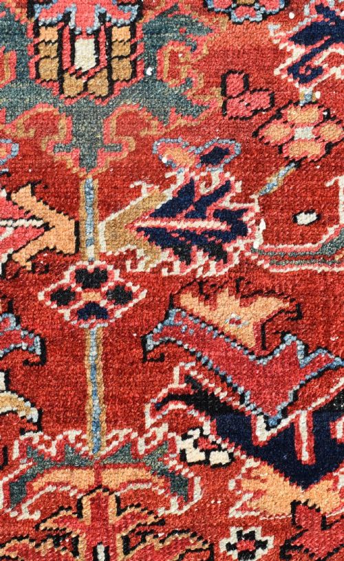 AN ANTIQUE HERIZ WAGIREH NARROW RUNNER 226X70CM - ADDITIONAL PHOTO 5
