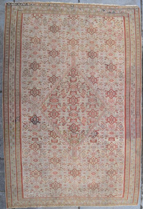 a very fine antique senneh kilim 192x130cm - CATEGORY: ANTIQUE RUGS - DATED 1880