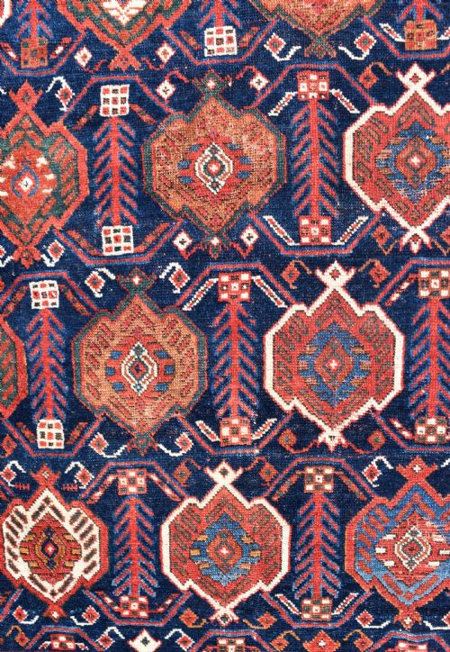 VERY FINE ANTIQUE AFSHAR TRIBAL RUG 120X107CM - ADDITIONAL PHOTO 3
