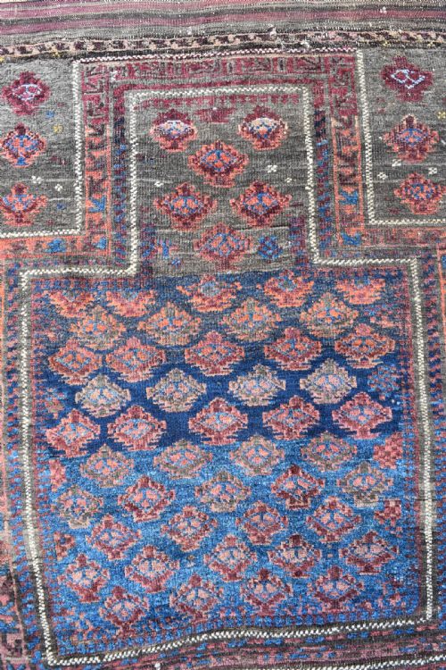 ANTIQUE BALUCH PRAYER RUG - ADDITIONAL PHOTO 1