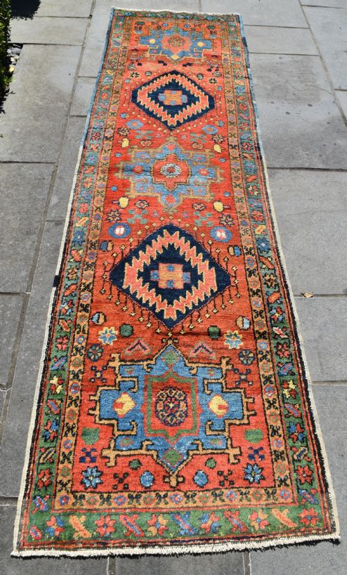 antique gorravan narrow runner 267x75 cm - CATEGORY: ANTIQUE RUGS - DATED 1910