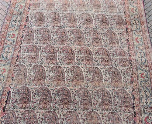 FINE ANTIQUE KIRMAN ROOM SIZE CARPET 300X480 CM - ADDITIONAL PHOTO 1