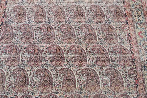 FINE ANTIQUE KIRMAN ROOM SIZE CARPET 300X480 CM - ADDITIONAL PHOTO 5
