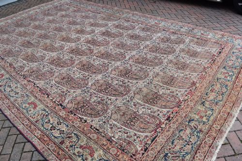 FINE ANTIQUE KIRMAN ROOM SIZE CARPET 300X480 CM - ADDITIONAL PHOTO 7