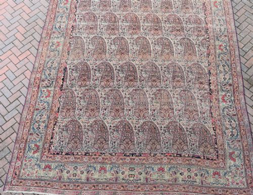 FINE ANTIQUE KIRMAN ROOM SIZE CARPET 300X480 CM - ADDITIONAL PHOTO 10