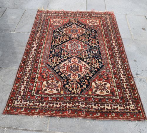 FINE ANTIQUE QASGAI TRIBAL RUG 172X115 CM - ADDITIONAL PHOTO 1