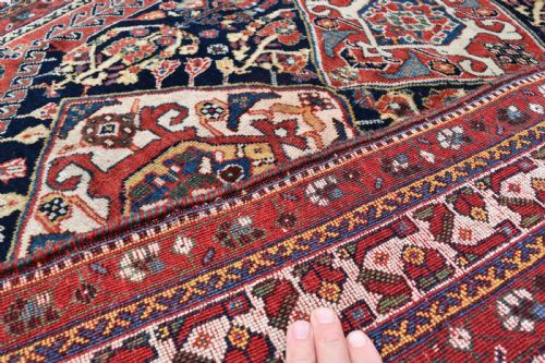 FINE ANTIQUE QASGAI TRIBAL RUG 172X115 CM - ADDITIONAL PHOTO 3