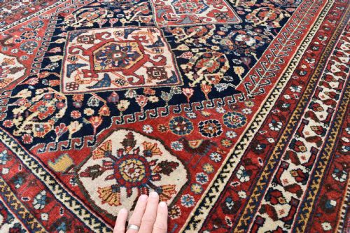 FINE ANTIQUE QASGAI TRIBAL RUG 172X115 CM - ADDITIONAL PHOTO 4