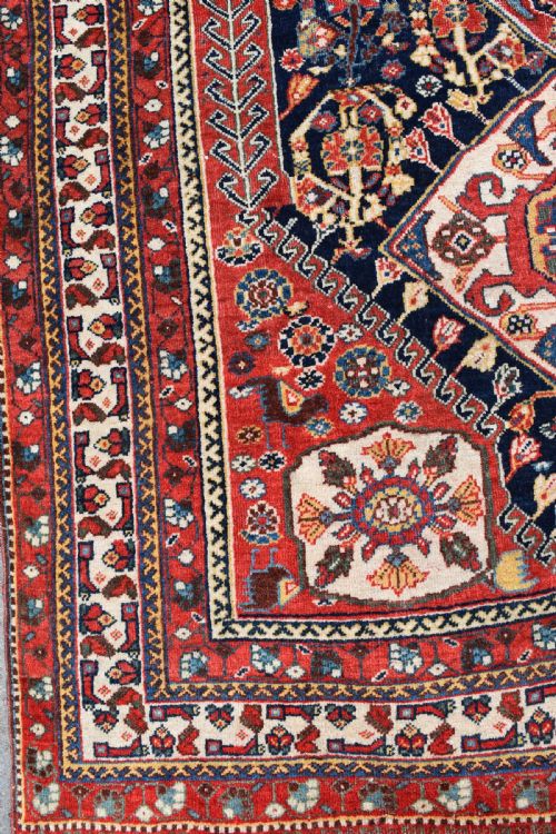 FINE ANTIQUE QASGAI TRIBAL RUG 172X115 CM - ADDITIONAL PHOTO 5
