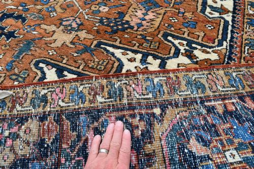 OLD HERIZ MEDALLION ROOM SIZE CARPET 338X241CM - ADDITIONAL PHOTO 2