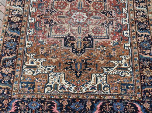 OLD HERIZ MEDALLION ROOM SIZE CARPET 338X241CM - ADDITIONAL PHOTO 3