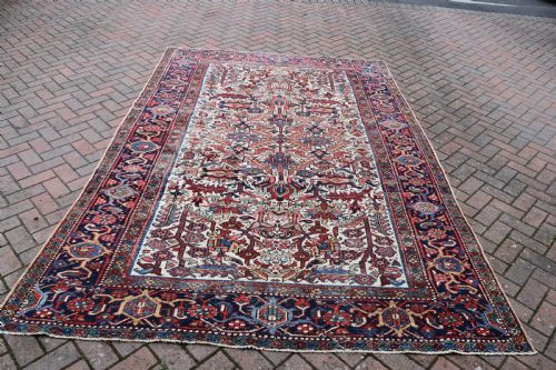 OLD HERIZ IVORY GROUND CARPET 309X214CM - ADDITIONAL PHOTO 4