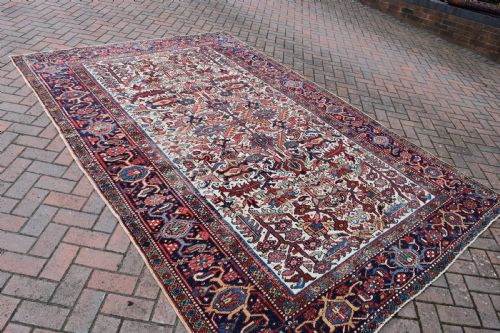 OLD HERIZ IVORY GROUND CARPET 309X214CM - ADDITIONAL PHOTO 5