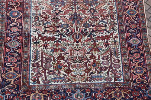 OLD HERIZ IVORY GROUND CARPET 309X214CM - ADDITIONAL PHOTO 7