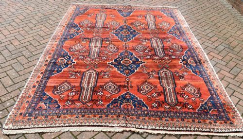 old afshar tribal carpet 305x209 cm - CATEGORY: ANTIQUE RUGS - DATED 1930