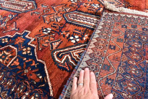 OLD AFSHAR TRIBAL CARPET 305X209 CM - ADDITIONAL PHOTO 4