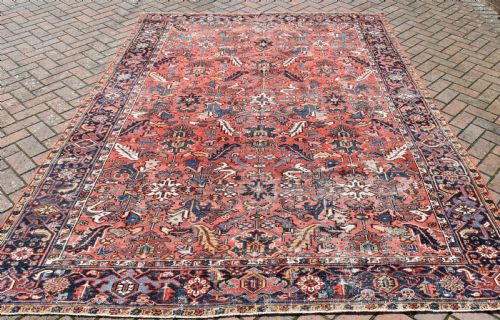 OLD PERSIAN HERIZ ROOMSIZE CARPET 297X221 CM - ADDITIONAL PHOTO 1