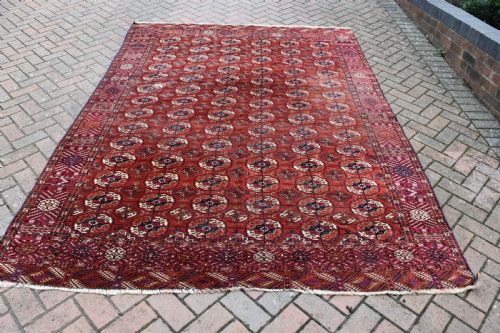 antique tekke turcman main carpet 280x208 cm - CATEGORY: ANTIQUE RUGS - DATED 1900