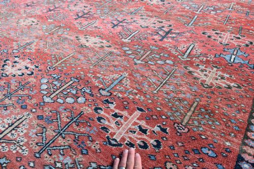 ANTIQUE BAKSHAISH SQUARE ROOMSIZE CARPET 399X307 CM - ADDITIONAL PHOTO 7