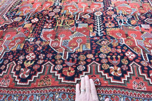 FINE ANTIQUE KHAMSEH CARPET 247X151 CM - ADDITIONAL PHOTO 2