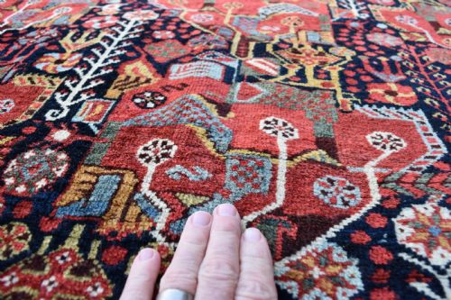 FINE ANTIQUE KHAMSEH CARPET 247X151 CM - ADDITIONAL PHOTO 4