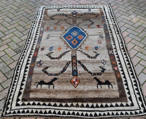 ANTIQUE GABBEH TRIBAL RUG 229X139CM - ADDITIONAL PHOTO 2