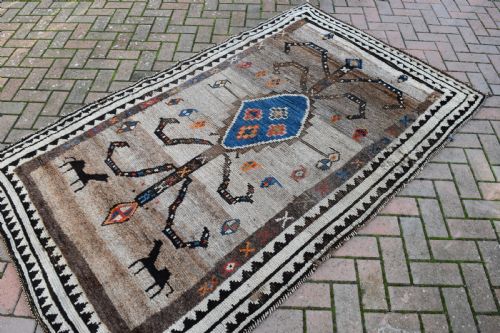 ANTIQUE GABBEH TRIBAL RUG 229X139CM - ADDITIONAL PHOTO 7