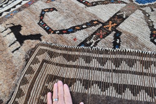 ANTIQUE GABBEH TRIBAL RUG 229X139CM - ADDITIONAL PHOTO 8