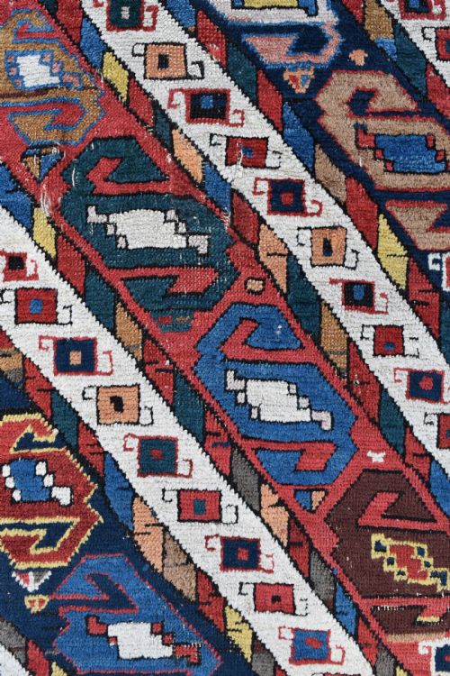 ANTIQUE CAUCASIAN GENGE NARROW RUNNER 280X94 CM - ADDITIONAL PHOTO 1