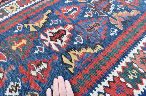FINE ANTIQUE SHASSAVAN LONG NARROW KILIM RUNNER 494X94 CM - ADDITIONAL PHOTO 2