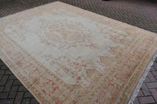 ANTIQUE TURKISH BORLU CARPET 365X271CM - ADDITIONAL PHOTO 5