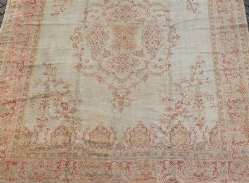 ANTIQUE TURKISH BORLU CARPET 365X271CM - ADDITIONAL PHOTO 8
