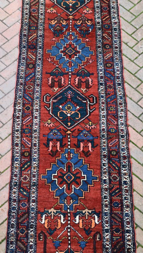 ANTIQUE NORTH WEST LONG NARROW PERSIAN RUNNER 407X93CM - ADDITIONAL PHOTO 2