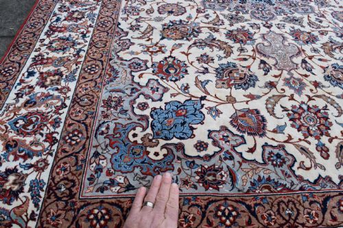 VERY FINE SERAFIAN ISFAHAN RUG 234X147 CM - ADDITIONAL PHOTO 5