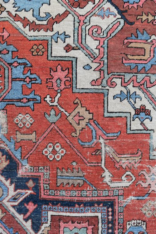 ANTIQUE SERAPI CARPET 374 X 260CM - ADDITIONAL PHOTO 1