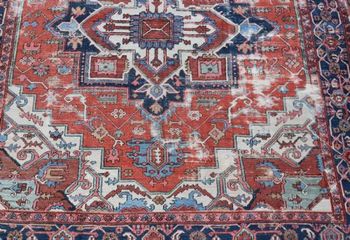 ANTIQUE SERAPI CARPET 374 X 260CM - ADDITIONAL PHOTO 13