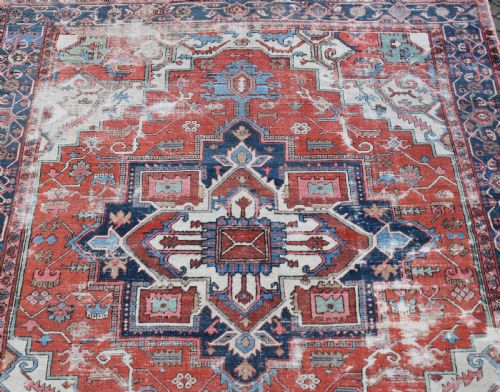 ANTIQUE SERAPI CARPET 374 X 260CM - ADDITIONAL PHOTO 15